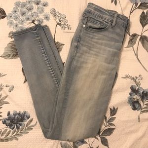 Light Wash Ripped Abercrombie Jeans